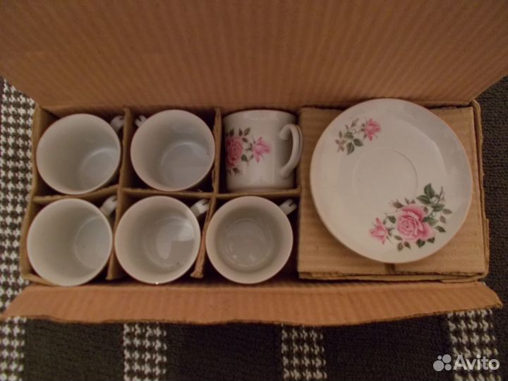 Кофейный сервиз на 6 персон новый