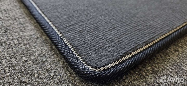 Автоковрики для ваз 2101-2107, серые с чёрн. бел