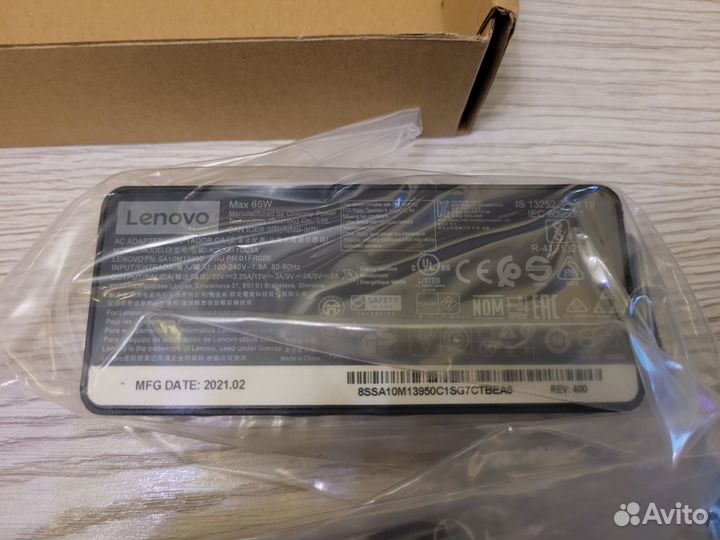 Блок питания USB-C 65W Lenovo