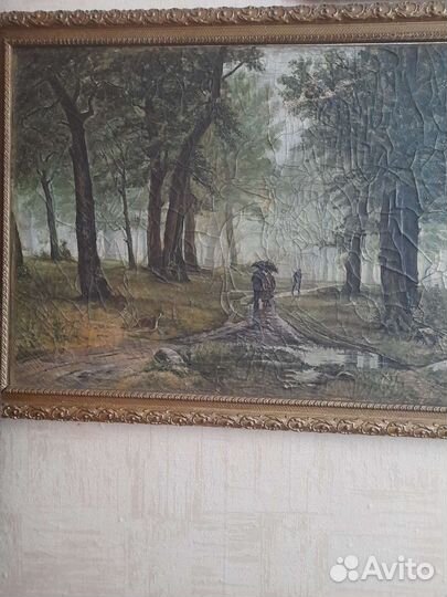 Картины на холсте маслом, деревянный багет