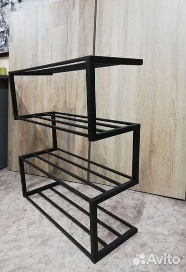 Обувница-этажерка лофт №5