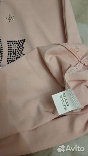 Футболка со стразами, 2 шт., р. 42 и 44