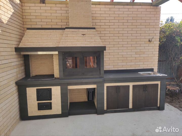 Модульная печь барбекю казан мангал