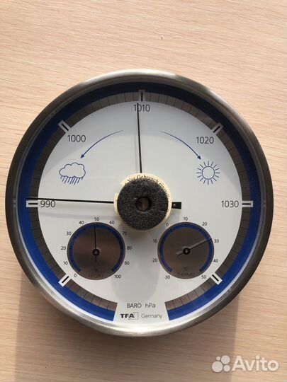 Аналоговая метеостанция TFA арт. 20.2027.20, сталь