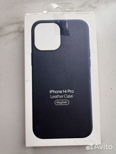 Кожанный чехол на айфон 14 про/14 про мах