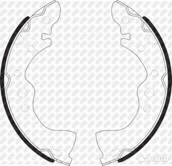 Nibk FN0636 Колодки тормозные барабанные зад