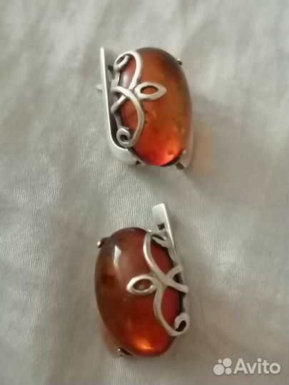 Серьги серебро