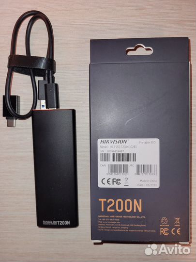 Внешний накопитель SSD hikvision T200N 1024GB