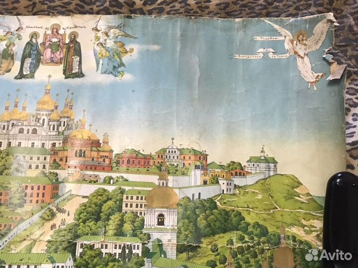 Старинная литография,редкость