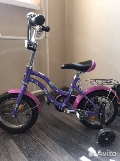 Детский велосипед четырехколесный 12 радиус