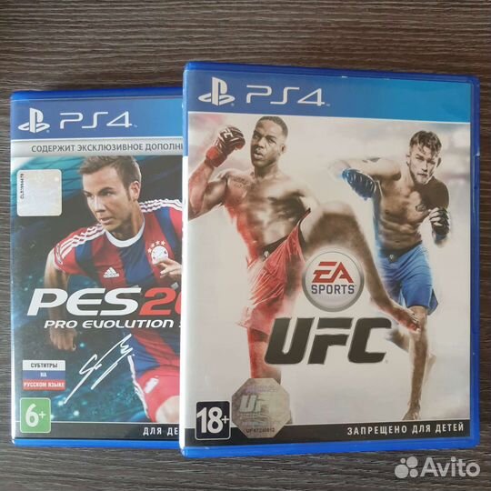 UFC и PES 2010 (PS4)