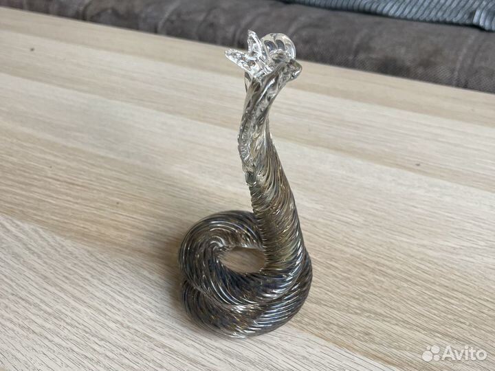 Хрустальная винтажная статуэтка