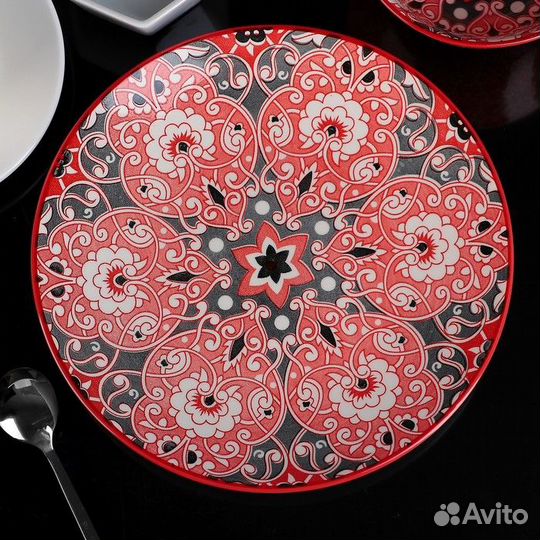 Тарелка керамическая Доляна «Джавлон», d21,7 см, ц