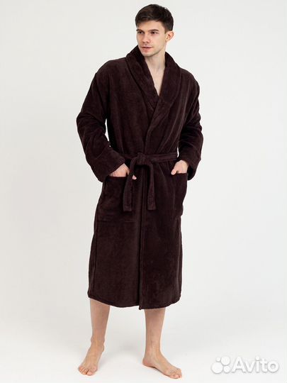 Мужской махровый халат 60 размер