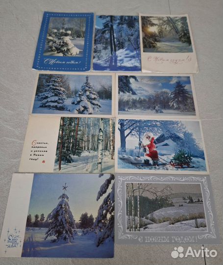 Новогодние открытки СССР