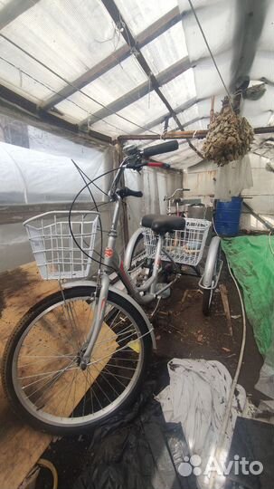 Велосипед взрослый трёхколёсный