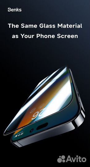 Benks Стекло на iPhone 14 Pro и iPhone 15 HD