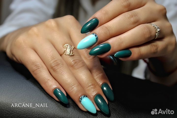 Маникюр, покрытие гель лаком, наращивание