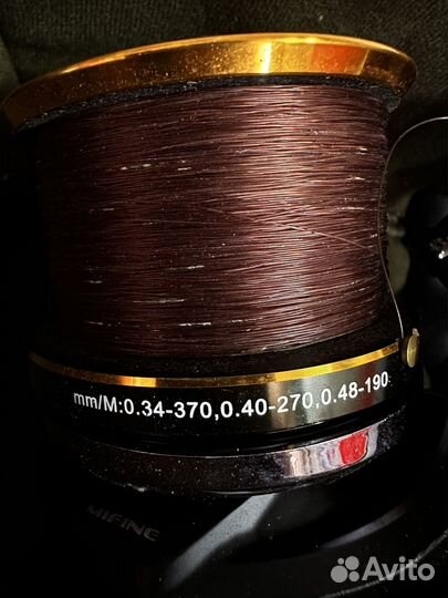 Катушка карповая с байтранером mifine nabob