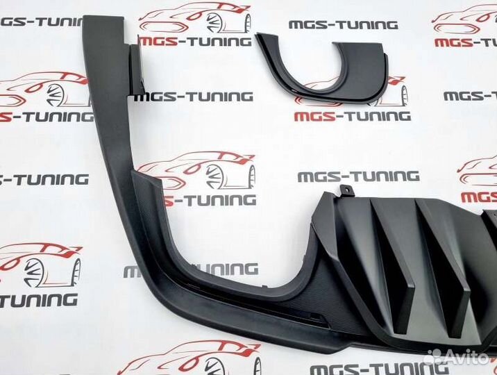 Диффузор Ford Mustang 2017+ стиль Rock