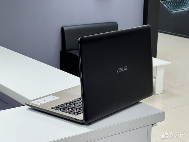Золотистый ноутбук Asus для игр и работы/Рассрочка