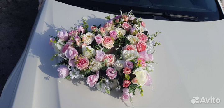 Украшение на машину на свадьбу