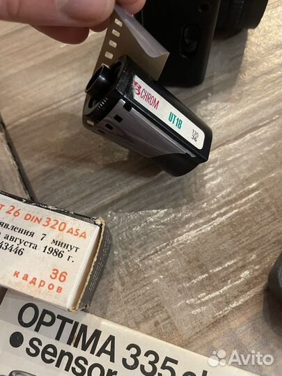 Плёночный фотоаппарат optima 335 с пленкой