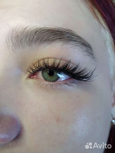 Наращивание ресниц.Оформление бровей