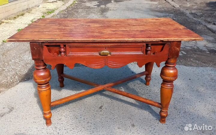 Старинный деревянный стол - царская россия