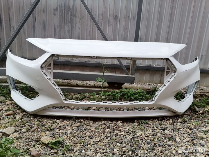 Бампер передний hyundai solaris 2 б/у 3500