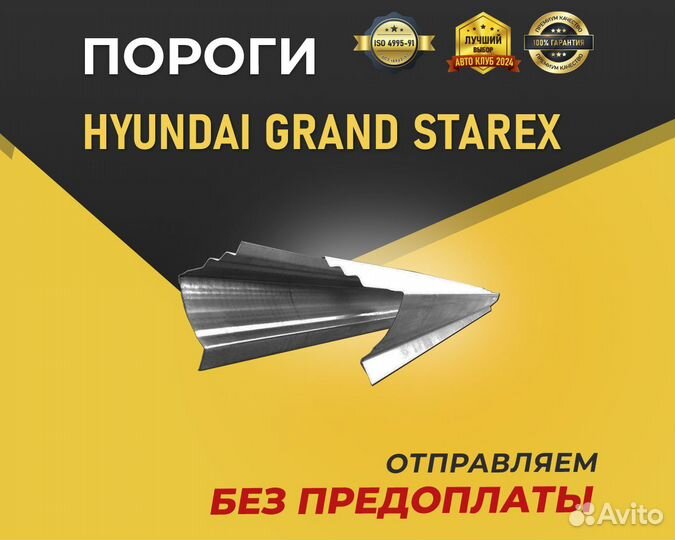 Пороги на Hyundai Grand Starex. Без предоплаты