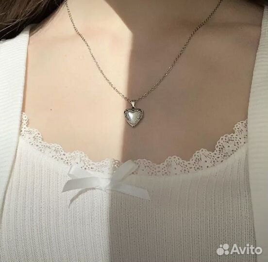 Медальон-сердце для фото