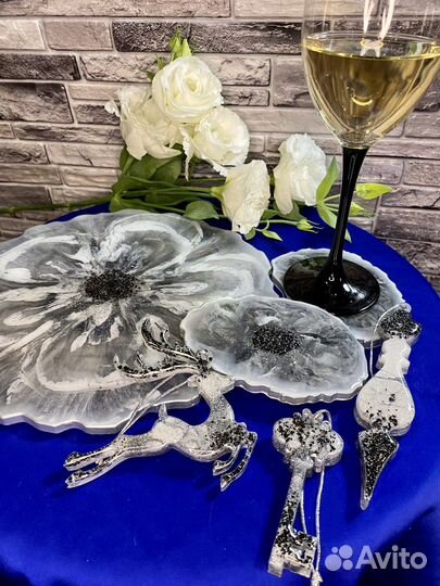 Сервировочный набор из эпоксидной смолы