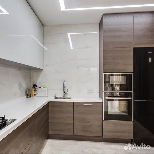 Кухня без ручек (цена за весь гарнитур) ксп:24917