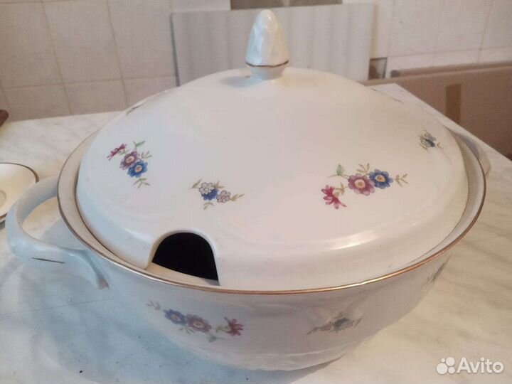 Супница фарфор новая СССР