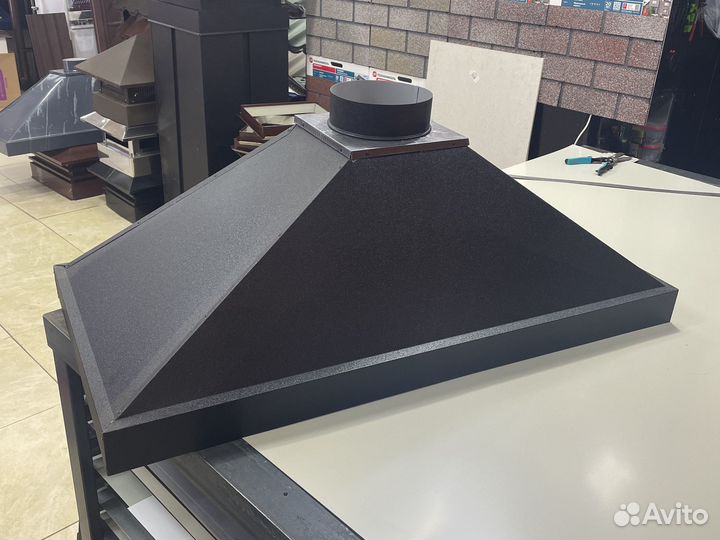 Зонт вытяжной/зонт цинк.нерж\жироуловитель