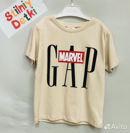 Новый костюм Gap Marvel футболка и шорты