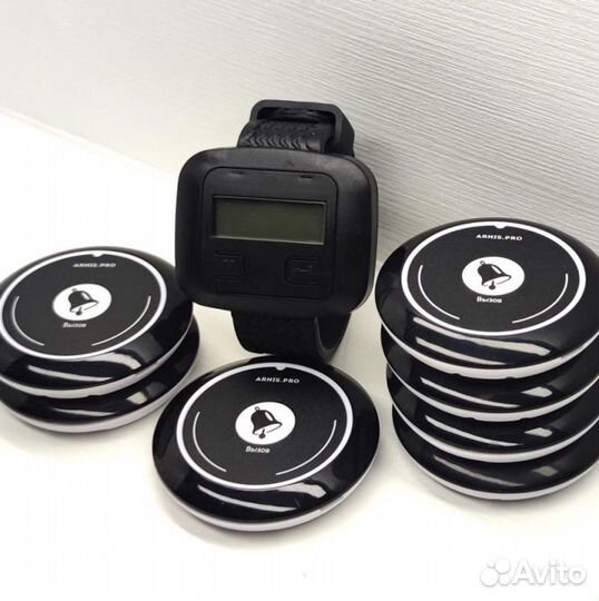 Кнопка вызова персонала, официанта с часами