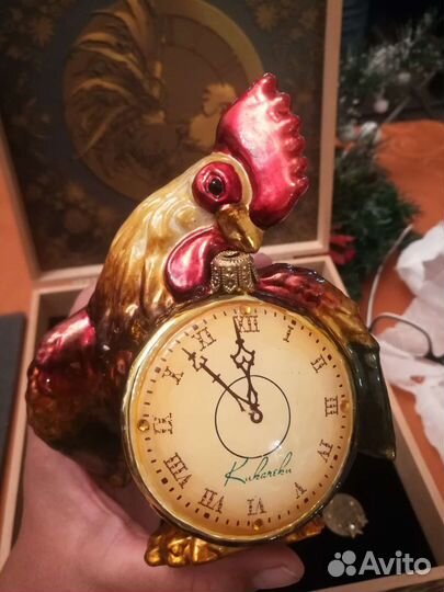 Елочные игрушки Atlas art, Петух