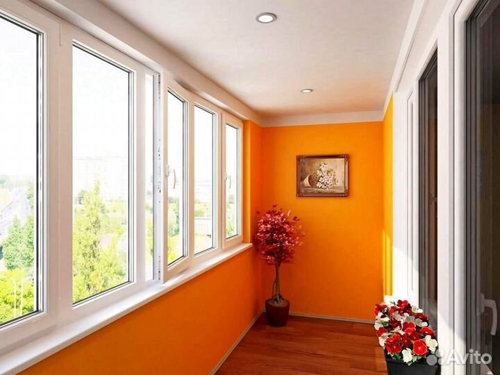 Окно на балкон 6 метров