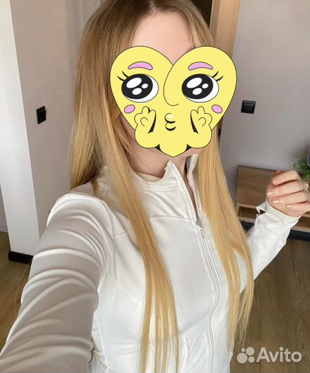 Волосы для наращивания 60 см тёплый блонд