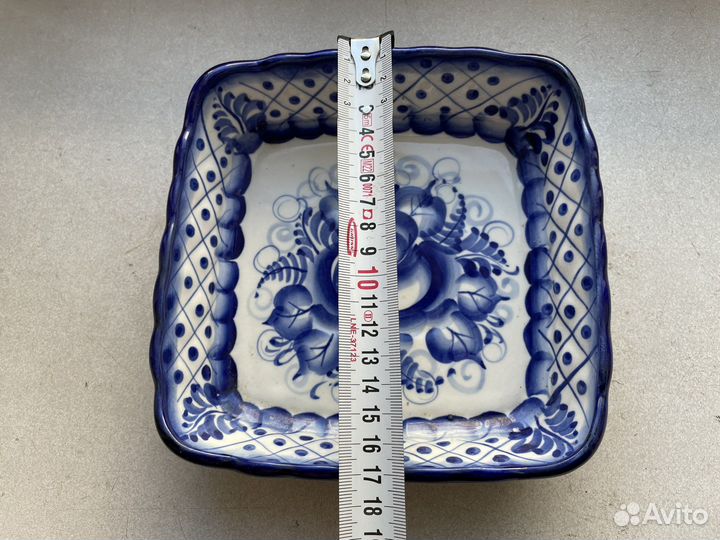 Роспись гжель авторский ретро