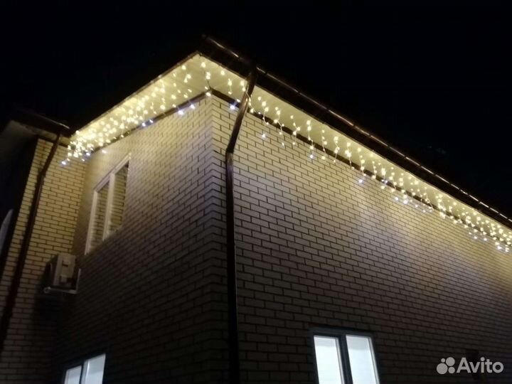 Гирлянда для украшения дома уличная ip65