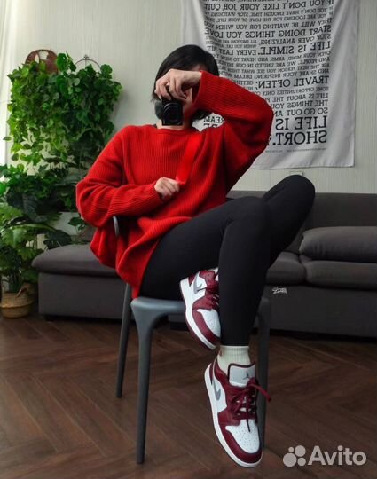 Кроссовки Nike Air Jordan 1 Low Bordo Wmns