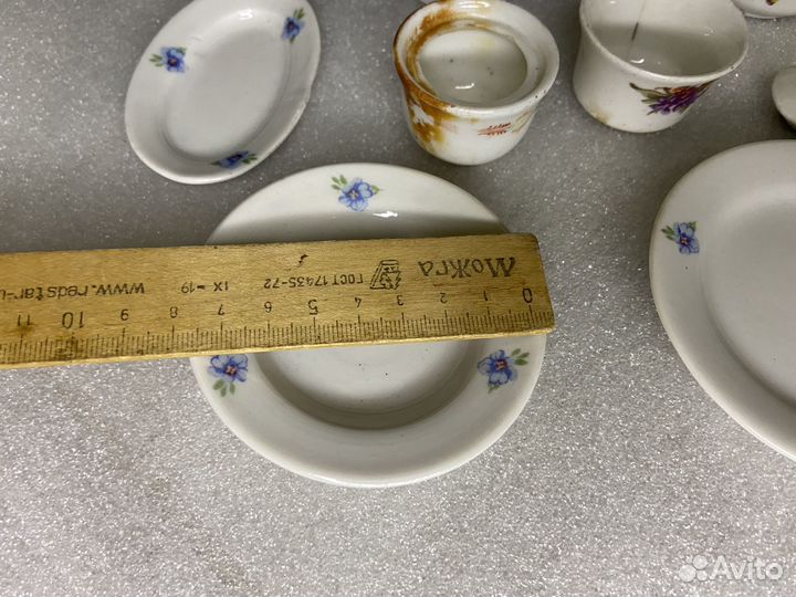 Фарфоровая Детская кукольная Посуда Дулево СССР