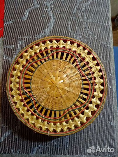 Шкатулка плетёная. СССР