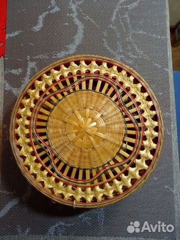 Шкатулка плетёная. СССР