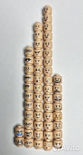 Lego головы аналог человечек детали лего