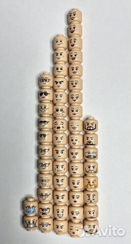 Lego головы аналог человечек детали лего