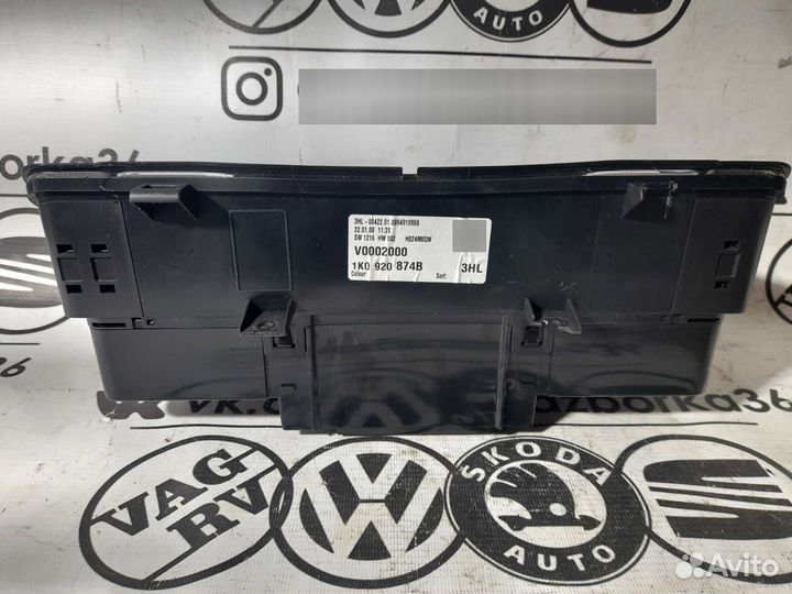 Панель приборов VW Jetta 5/Golf 5 1,9 BXE